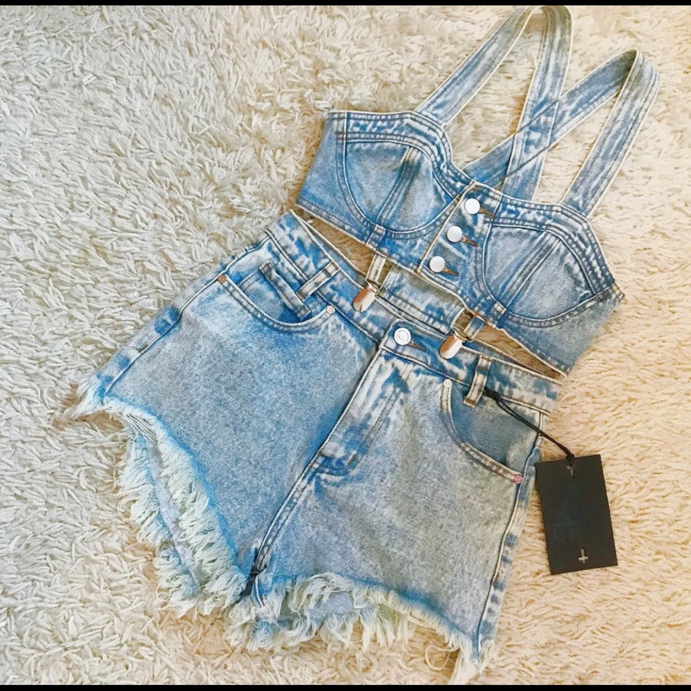 Unif Bundy Overalls 90s Style Like New Size Medium - image 3